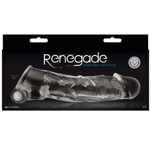 NS Novelties - Renegade Vibrating Manaconda Penis Extension (Clear) Cock Sleeves (Vibration) Non Rechargeable CherryAffairs