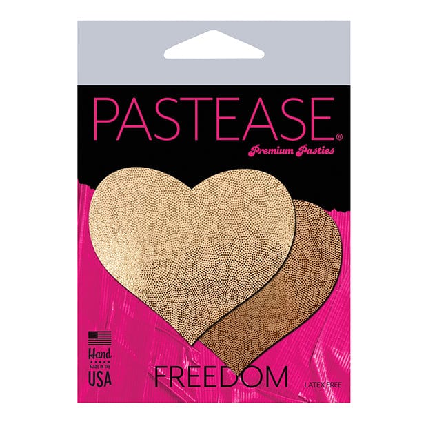 Pastease - Basic Love Liquid Heart Pasties Nipple Covers O/S (Gold) Nipple Covers 694536302655 CherryAffairs