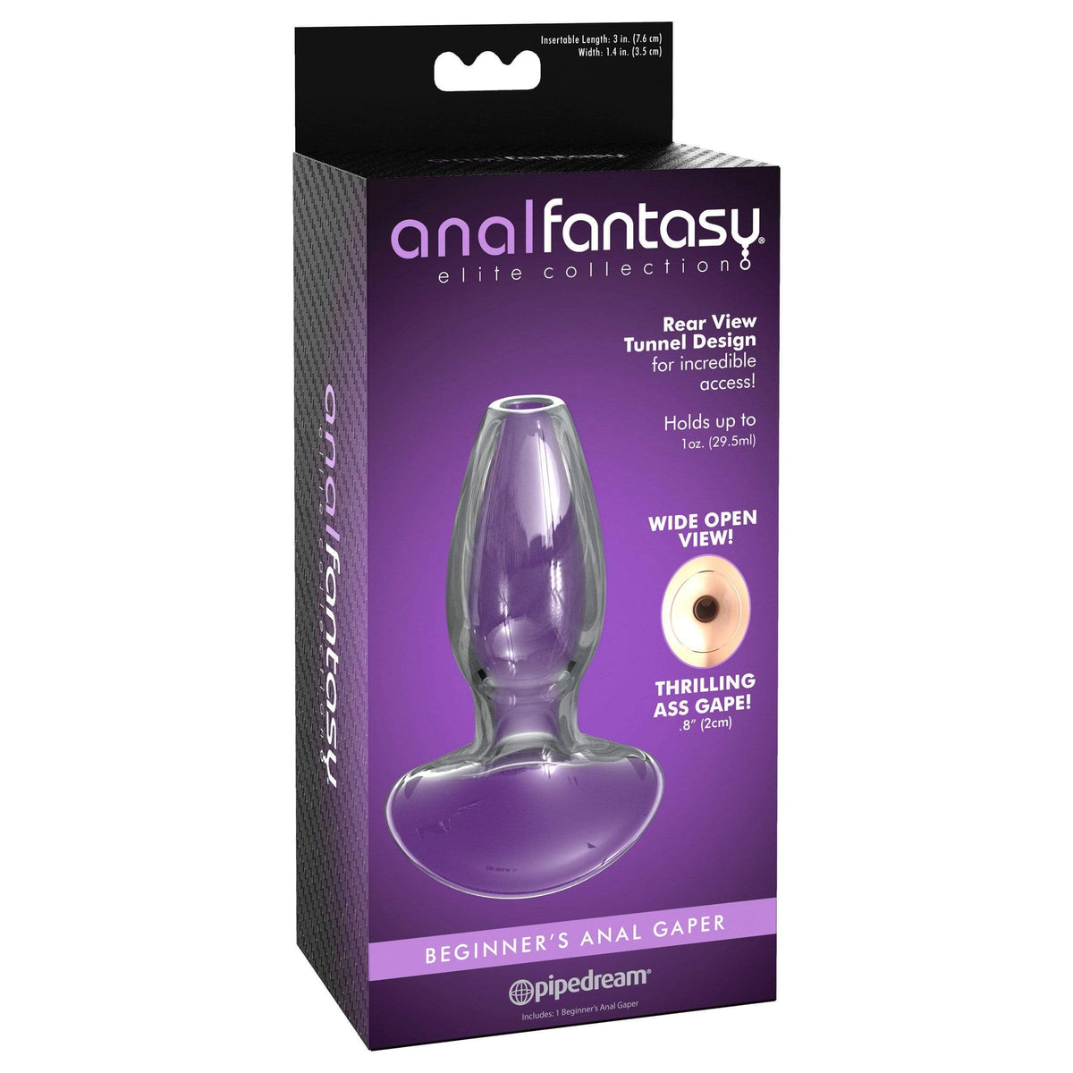 Pipedream - Anal Fantasy Elite Beginner&#39;s Anal Gaper (Clear) Anal Plug (Non Vibration) 319748567 CherryAffairs