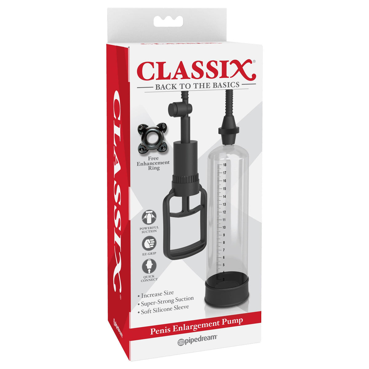 Pipedream - Classix Penis Enlargement Pump (Clear) Penis Pump (Non Vibration) 319748594 CherryAffairs