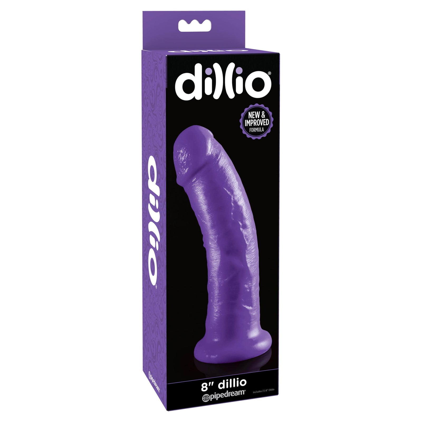 Pipedream - Dillio Dildo 8" (Purple) Realistic Dildo with suction cup (Non Vibration) 603912742305 CherryAffairs