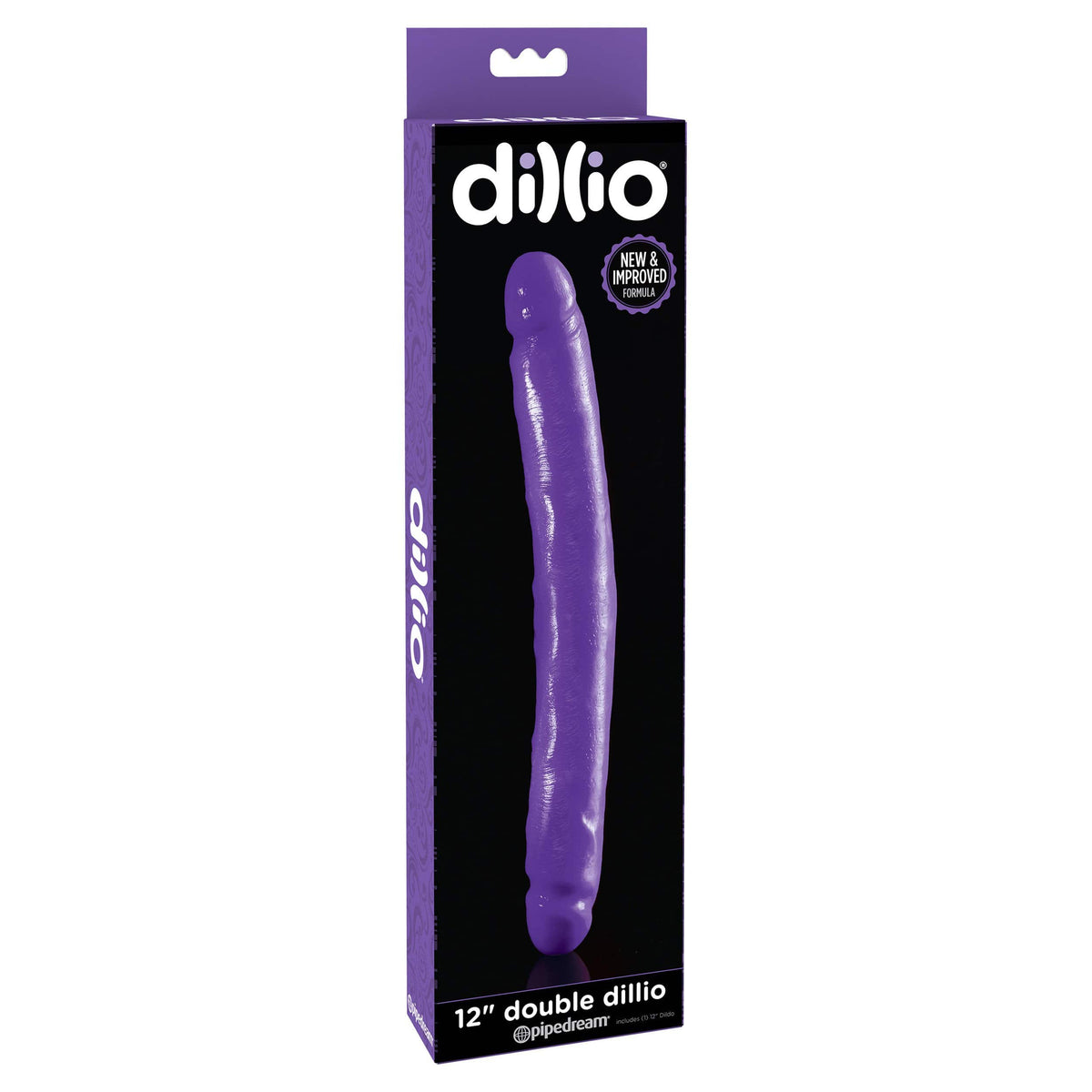 Pipedream - Dillio Double Dong 12&quot; (Purple) Double Dildo (Non Vibration) 324156425 CherryAffairs