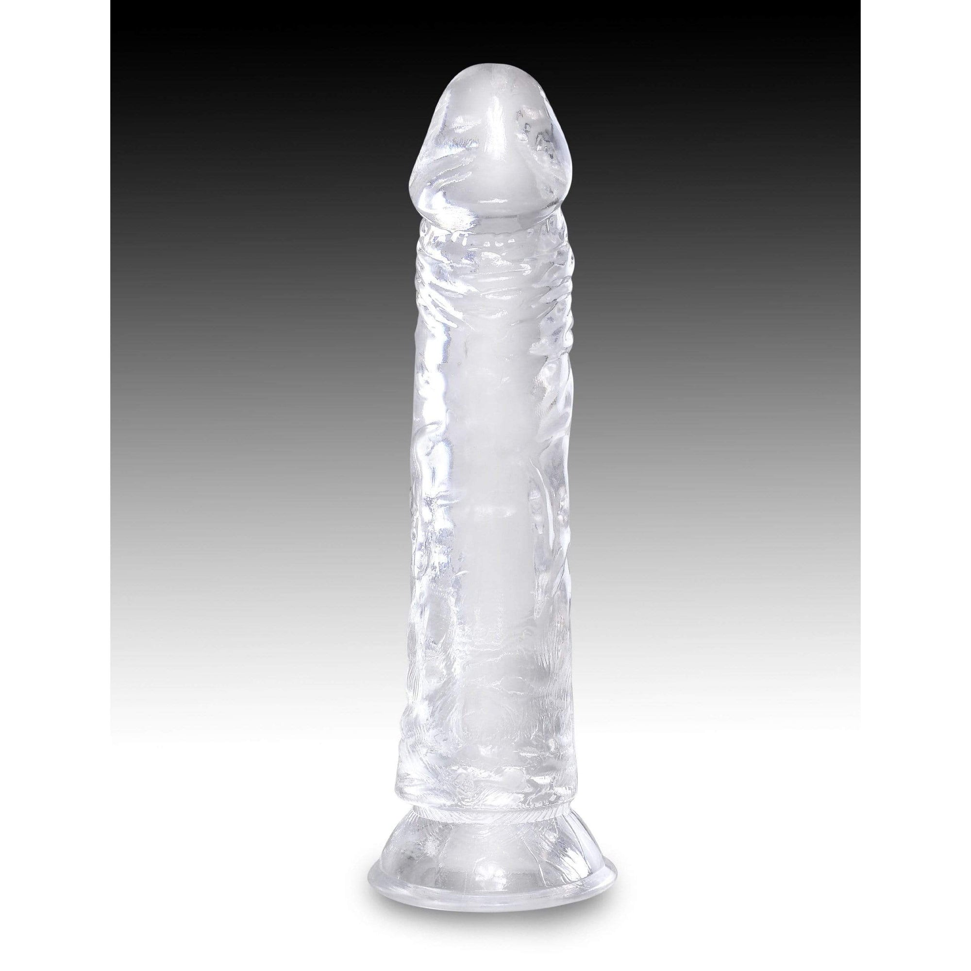 Pipedream - King Cock Clear Cock Dildo 8" (Clear) Realistic Dildo with suction cup (Non Vibration) 603912759013 CherryAffairs