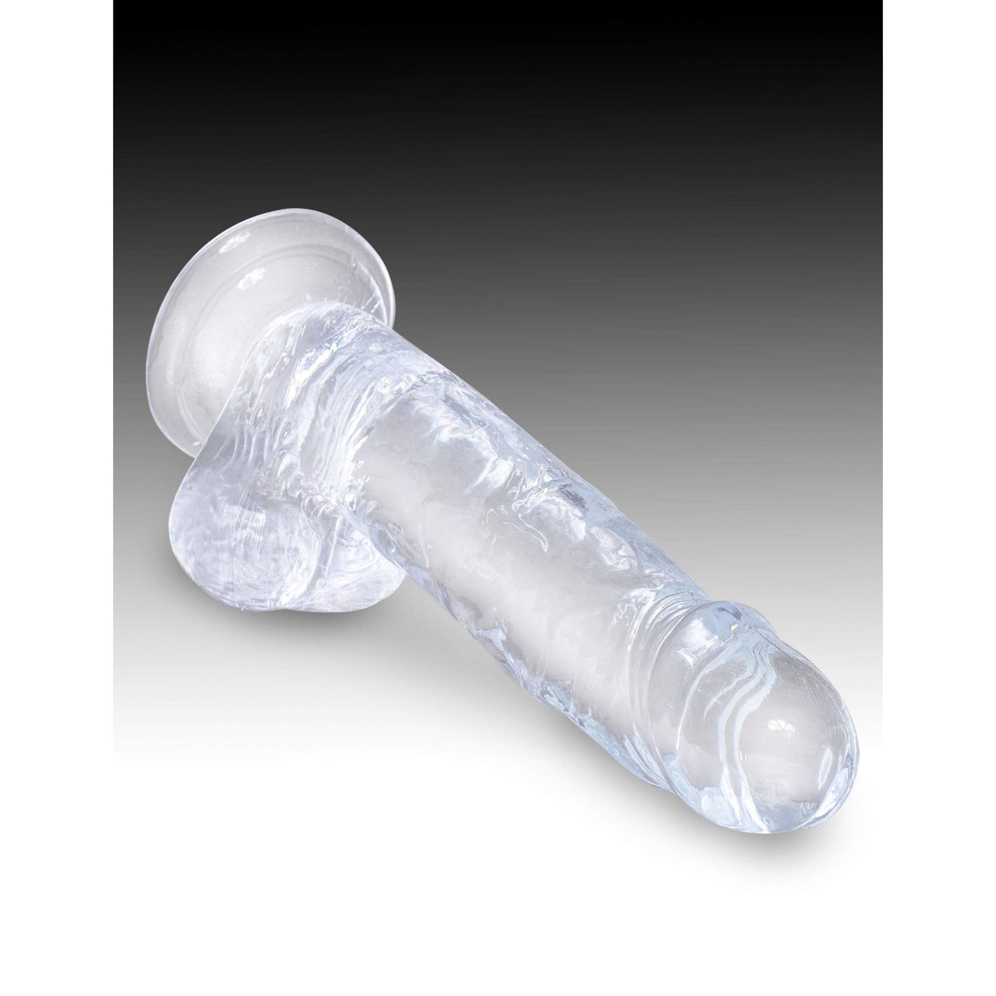 Pipedream - King Cock Clear Cock with Balls  Dildo 7" (Clear) Realistic Dildo with suction cup (Non Vibration) 603912758849 CherryAffairs