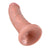 Pipedream - King Cock Dildo 8" (Beige) Realistic Dildo with suction cup (Non Vibration) 603912349948 CherryAffairs