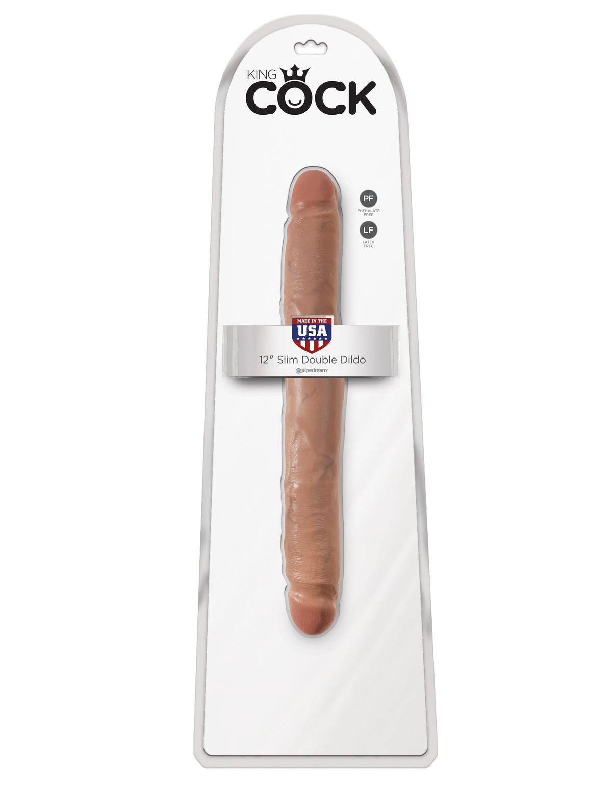 Pipedream - King Cock Slim Double Dildo 12&quot; (Brown) Double Dildo (Non Vibration) Singapore