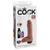 Pipedream - King Cock Squirting Cock with Balls 8" (Brown) Realistic Dildo w/o suction cup (Non Vibration) 603912753356 CherryAffairs