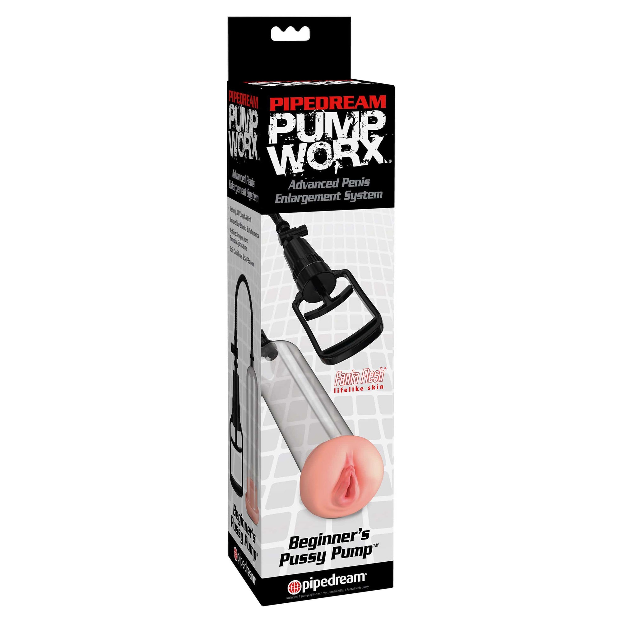 Pipedream - Pump Worx Beginner's Pussy Pump (Clear) Penis Pump (Non Vibration) 603912342871 CherryAffairs