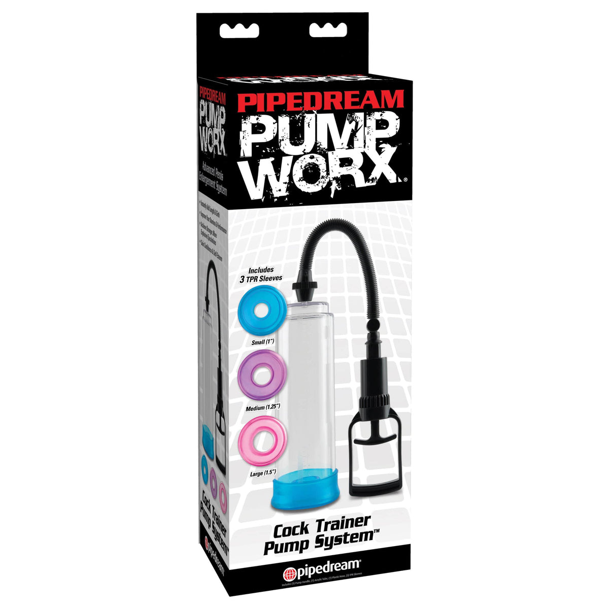 Pipedream - Pump Worx Cock Trainer Penis Pump System (Clear) Penis Pump (Non Vibration) 324172240 CherryAffairs