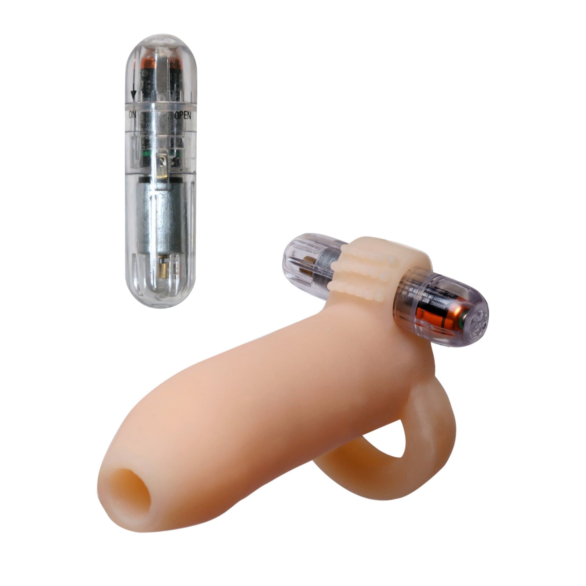 Pipedream - Ready-4-Action Real Feel Penis Enhancer (Beige) Cock Sleeves (Vibration) Non Rechargeable 319980256 CherryAffairs