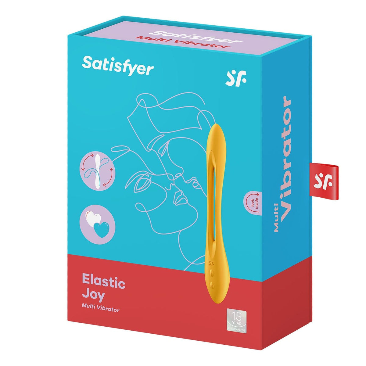 Satisfyer - Elastic Joy Flexible Multi Vibrator (Dark Yellow) G Spot Dildo (Vibration) Rechargeable 4061504007588 CherryAffairs