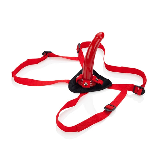 California Exotics - Red Rider Adjustable Strap On 7"