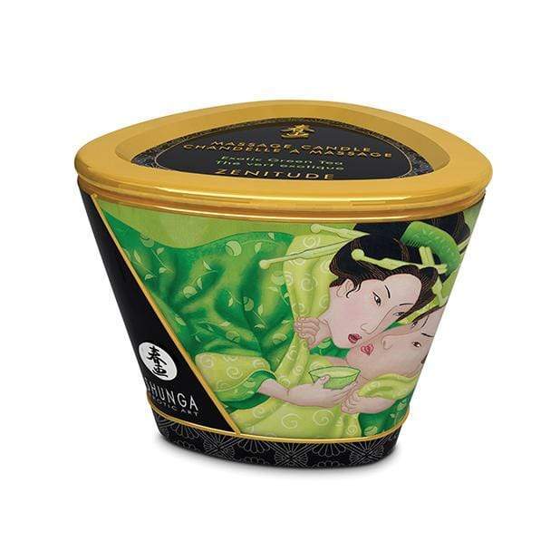 Shunga - Erotic Art Massage Candle Zenitude Exotic Green Tea 5.7oz Massage Candle 269250749 CherryAffairs