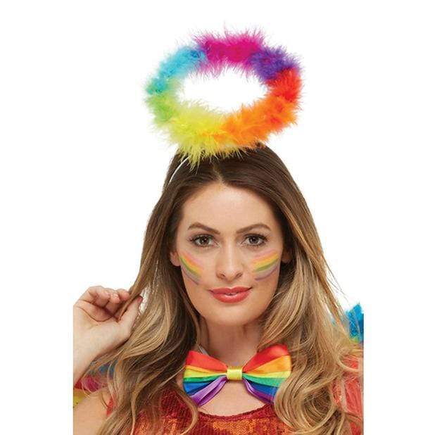 Smiffys - Pride Party Rainbow Angel Halo (Multi Colour) Party Novelties 5020570520383 CherryAffairs