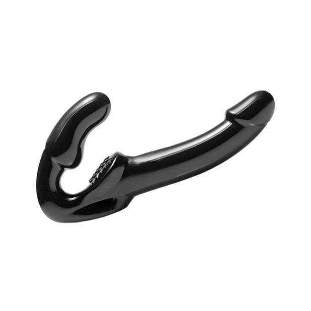 Strap U - Revolver Strapless Strap on G Spot Dildo (Black) Strap On with Dildo for Reverse Insertion (Non Vibration)