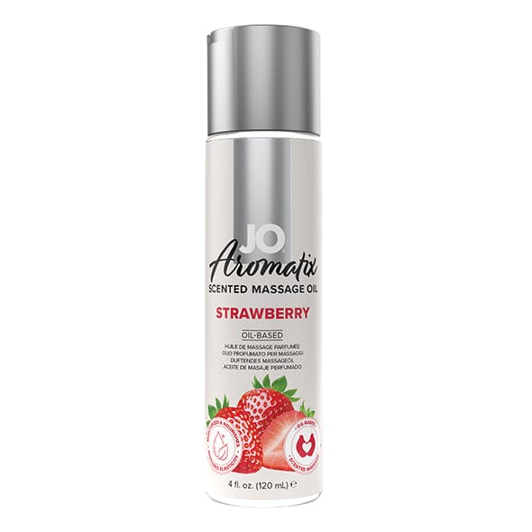 System Jo - Aromatix Scented Massage Oil Strawberry 120 ml Massage Oil 796494401293 CherryAffairs