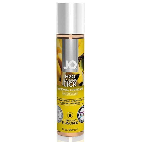 System JO - H2O Banana Lick Flavored Water Based Personal Lubricant 30ml Lube (Water Based) 796494101230 CherryAffairs