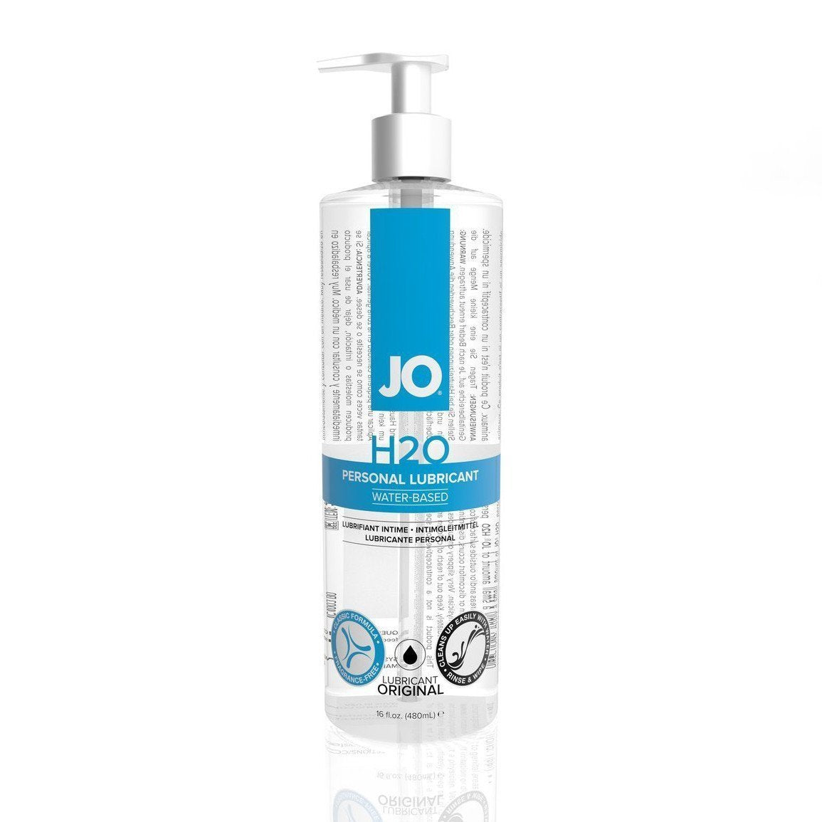 System JO - H2O Lubricant 480 ml (Lube) Lube (Water Based) - CherryAffairs Singapore