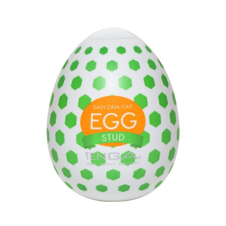 Tenga - Masturbator Egg Stud (Green) Masturbator Egg (Non Vibration) 4570030970865 CherryAffairs