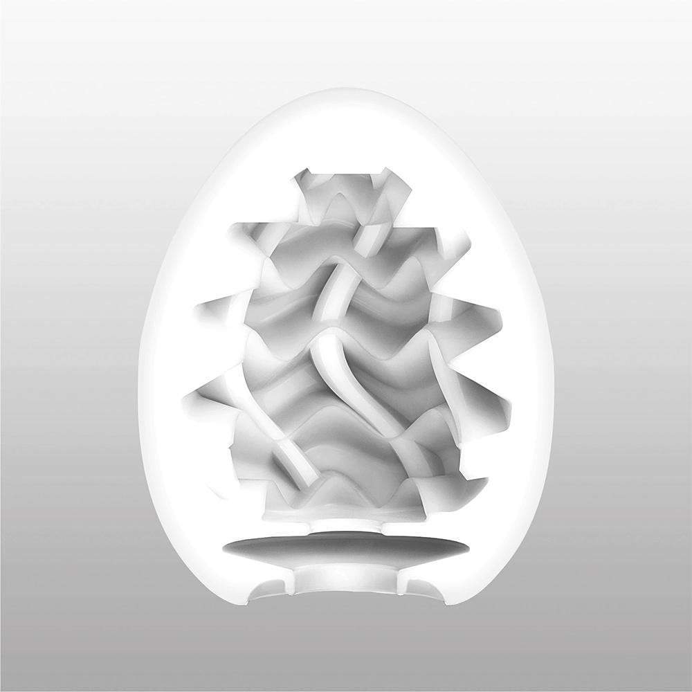 Tenga - Masturbator Egg Wavy II (White) Masturbator Egg (Non Vibration)