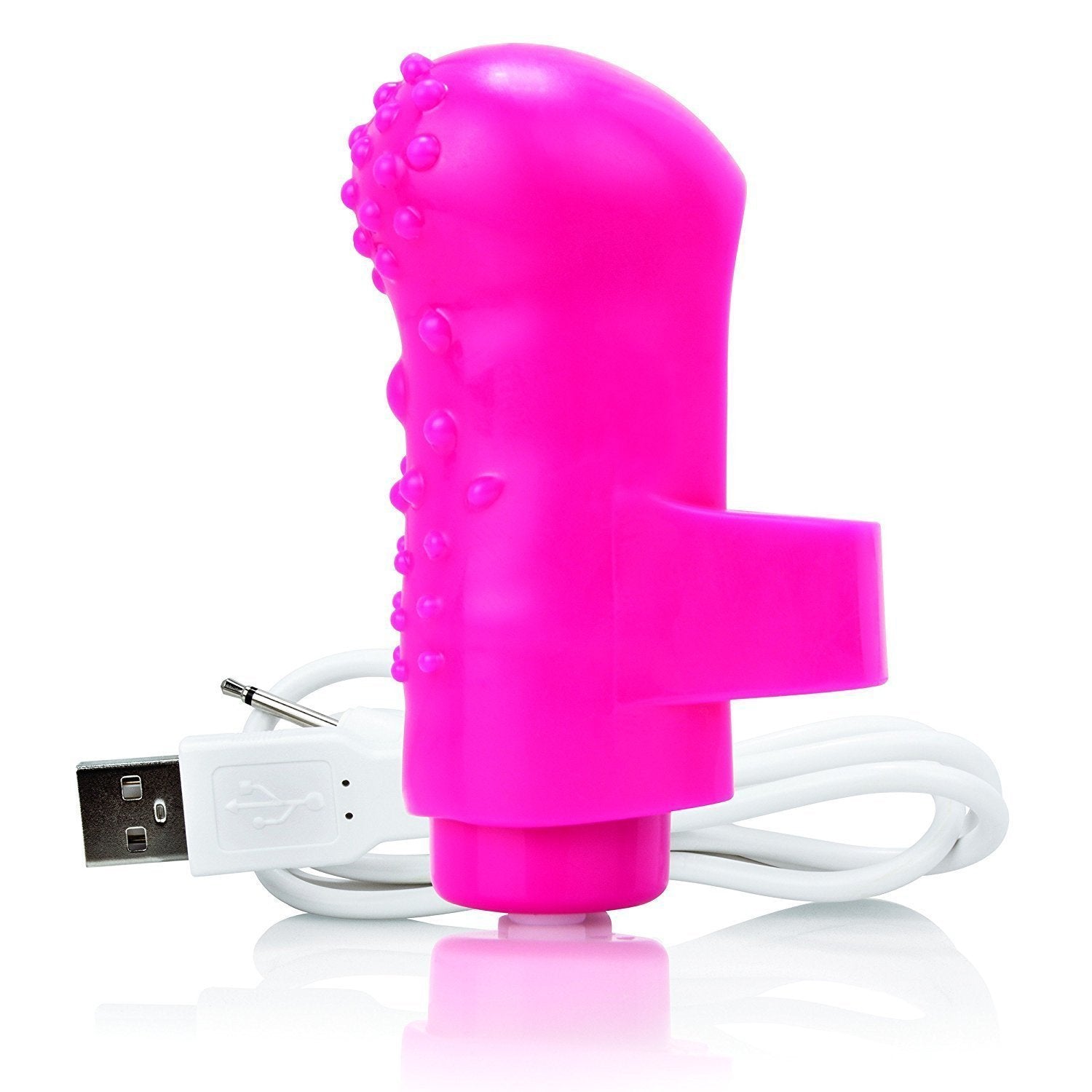 The Screaming O - Charged FingO Rechargeable Finger Vibe (Pink) Clit Massager (Vibration) Rechargeable Singapore