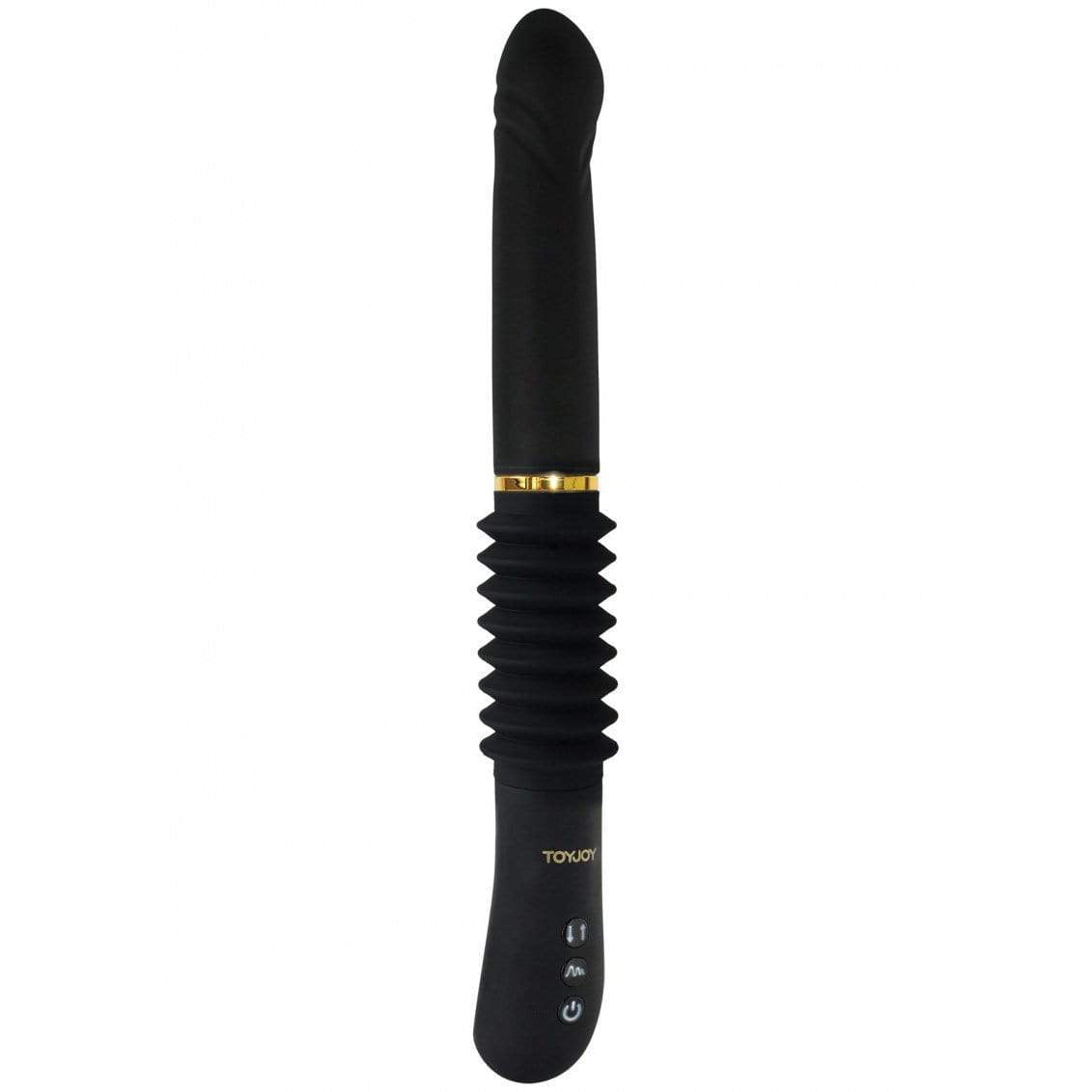 ToyJoy - Magnum Opus I Thrust in You Thruster Vibrator  (Black) Realistic Dildo w/o suction cup (Vibration) Rechargeable 320606422 CherryAffairs