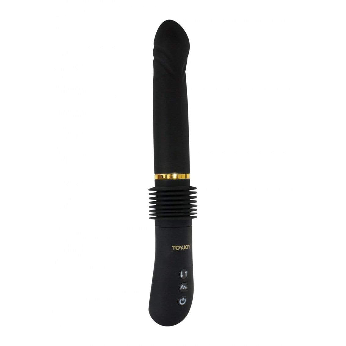 ToyJoy - Magnum Opus I Thrust in You Thruster Vibrator  (Black) Realistic Dildo w/o suction cup (Vibration) Rechargeable 320606422 CherryAffairs