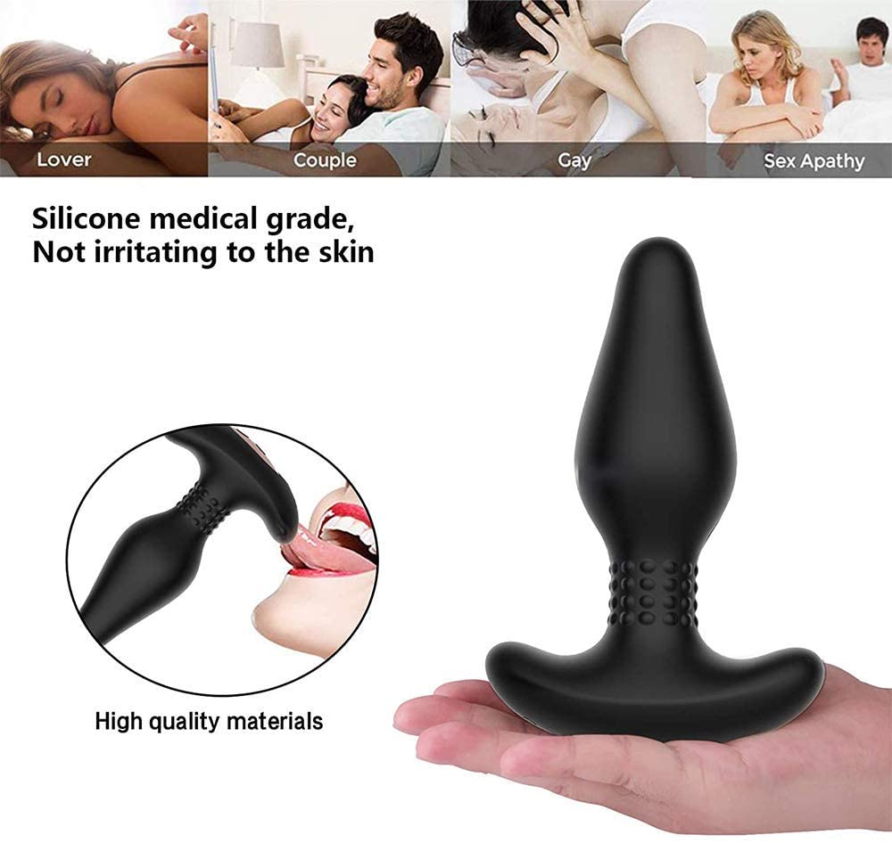 Tracy's Dog - Carl Anal Plug with Remote Control (Black) Remote Control Anal Plug (Vibration) Rechargeable 6972725980131 CherryAffairs