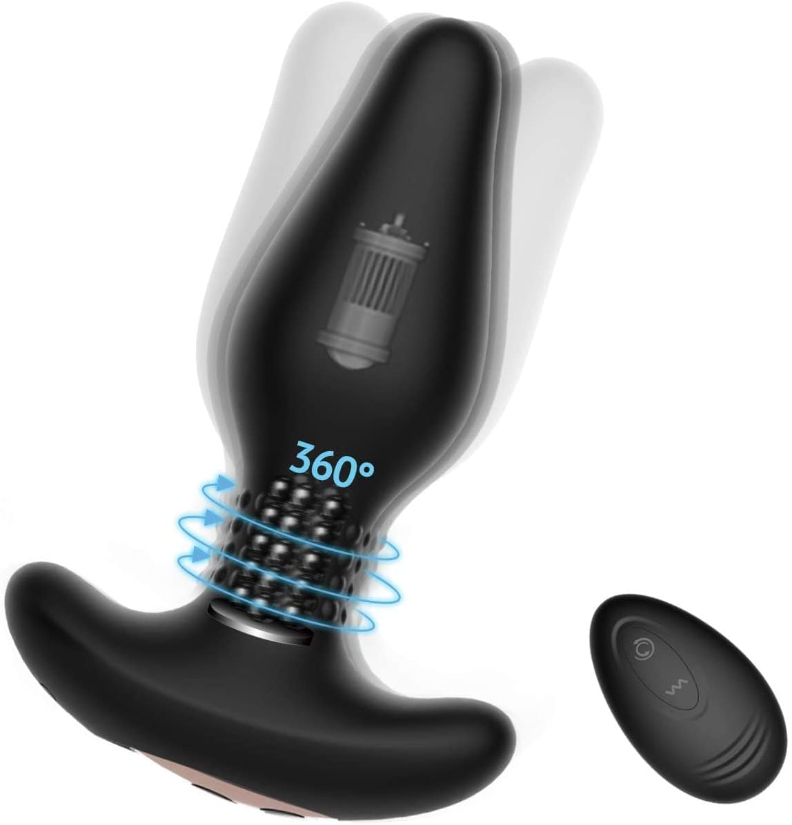 Tracy&#39;s Dog - Carl Anal Plug with Remote Control (Black) Remote Control Anal Plug (Vibration) Rechargeable 6972725980131 CherryAffairs