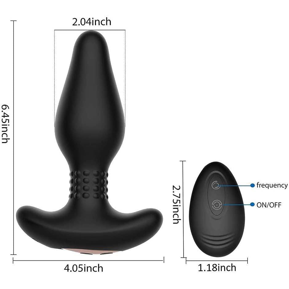 Tracy's Dog - Carl Anal Plug with Remote Control (Black) Remote Control Anal Plug (Vibration) Rechargeable 6972725980131 CherryAffairs