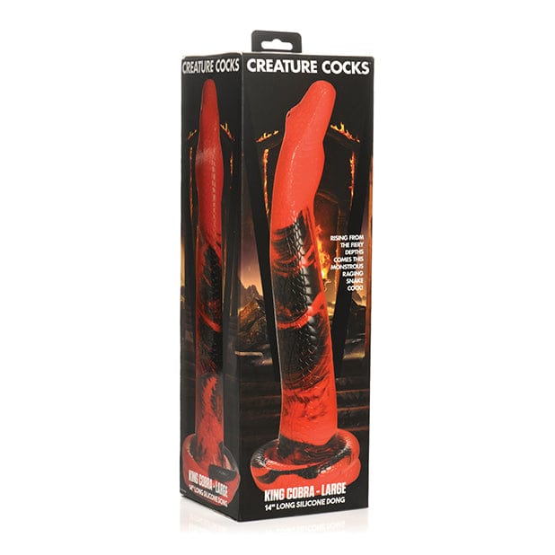 XR - Creature Cocks King Cobra Large Silicone Dildo (Red) XR1090 CherryAffairs