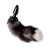 XR - Tailz Grey Fox Tail Anal Plug (Black) Anal Plug (Non Vibration)